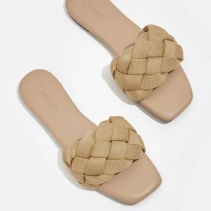 NEW Braided Nude Sandals Slippers